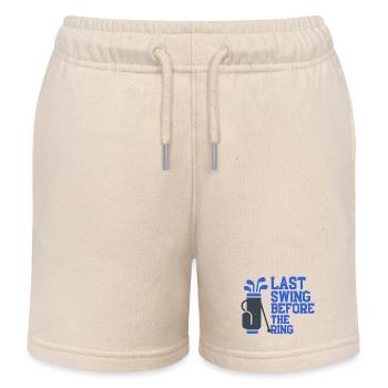 Last Swing Before The Ring - Kids Organic Sweat Shorts by Stanley/Stella - soft Ecru - Front