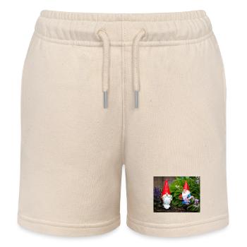 Gartenwichtel Rotkappe Szene - Kinder Organic Joggingshorts Mini Bolter von Stanley/Stella - Natur - Vorne