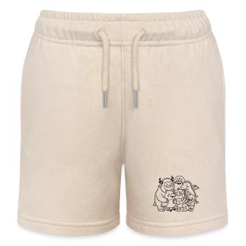 monstres mignons - Short de jogging enfant bio Stanley/Stella - écru doux - Devant