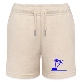 Palmen - Kinder Organic Joggingshorts Mini Bolter von Stanley/Stella - Natur - Vorne