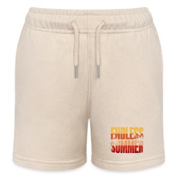Endloser Sommer Palmen - Kinder Organic Joggingshorts Mini Bolter von Stanley/Stella - Natur - Vorne