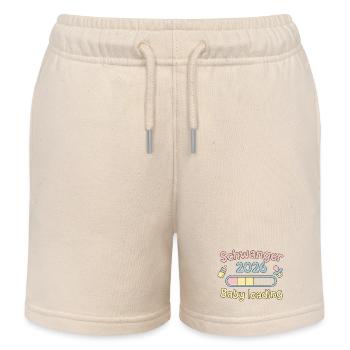Schwanger 2026 Baby Loading Design - Kinder Organic Joggingshorts Mini Bolter von Stanley/Stella - Natur - Vorne