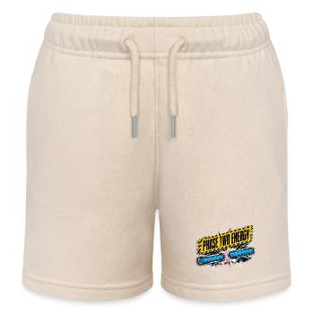 Phase Zwei Energie Comic-Stil - Kinder Organic Joggingshorts Mini Bolter von Stanley/Stella - Natur - Vorne