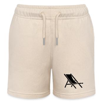 Beach Lounger Sun Lounger Beach Beach Holiday Travel - Kids Organic Sweat Shorts by Stanley/Stella - soft Ecru - Front