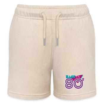back to the 80s - Kids Organic Sweat Shorts by Stanley/Stella - soft Ecru - Front