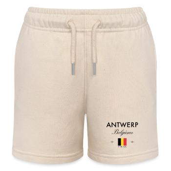Coordonnées d’Anvers Voyage Souvenir - Short de jogging enfant bio Stanley/Stella - écru doux - Devant