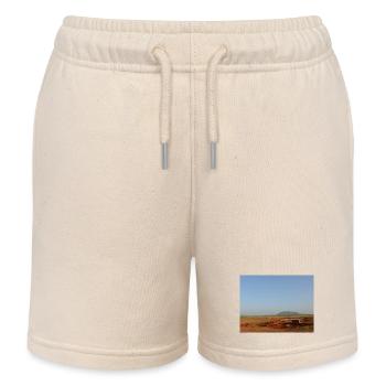 Wüstenhorizont und rote Böden - Kinder Organic Joggingshorts Mini Bolter von Stanley/Stella - Natur - Vorne