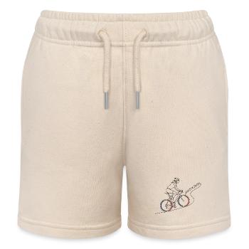 Mont Ventoux 1909m Minimalistische Linienkunst - Kinder Organic Joggingshorts Mini Bolter von Stanley/Stella - Natur - Vorne