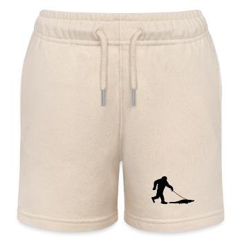 Bigfoot mit Alligator - Kinder Organic Joggingshorts Mini Bolter von Stanley/Stella - Natur - Vorne