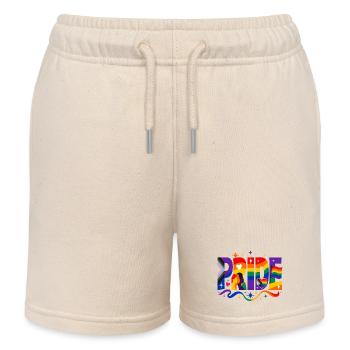 Pride Spruch für LGBTQ Aktivisten & Fans - Kinder Organic Joggingshorts Mini Bolter von Stanley/Stella - Natur - Vorne