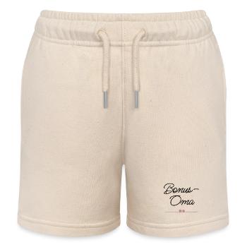 Beste Bonus-Oma mit Herz – Geschenk - Kinder Organic Joggingshorts Mini Bolter von Stanley/Stella - Natur - Vorne