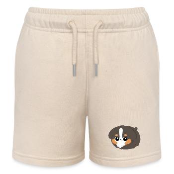 Chibi Berner Bergwelpe - Kinder Organic Joggingshorts Mini Bolter von Stanley/Stella - Natur - Vorne