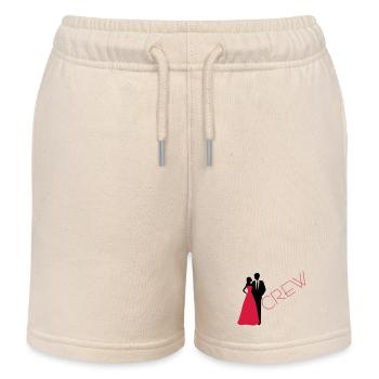 Département mariage marié mariée - Short de jogging enfant bio Stanley/Stella - écru doux - Devant