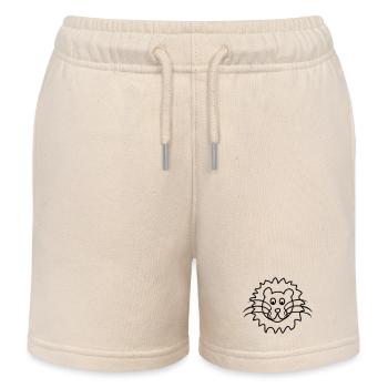 Lion - Kids Organic Sweat Shorts by Stanley/Stella - soft Ecru - Front