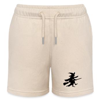Hexe - Kinder Organic Joggingshorts Mini Bolter von Stanley/Stella - Natur - Vorne