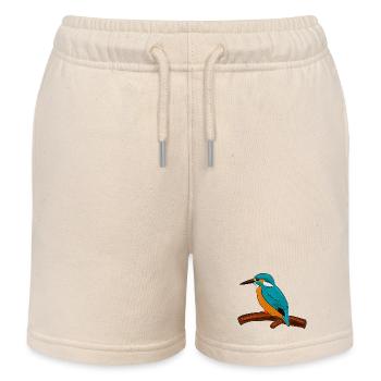 martin-pêcheur - Short de jogging enfant bio Stanley/Stella - écru doux - Devant