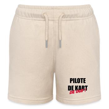 Go-Kart / Karting / Kart / Fahrer - Kinder Organic Joggingshorts Mini Bolter von Stanley/Stella - Natur - Vorne