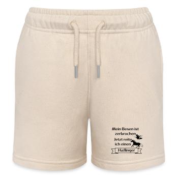 Mein Besen ist zerbrochen - Haflinger - Kinder Organic Joggingshorts Mini Bolter von Stanley/Stella - Natur - Vorne