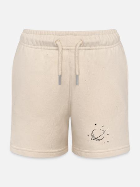 Astronomie - Planet und Sterne - Kinder Organic Joggingshorts Mini Bolter von Stanley/Stella - Natur