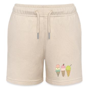 eisvariationen - Kinder Organic Joggingshorts Mini Bolter von Stanley/Stella - Natur - Vorne