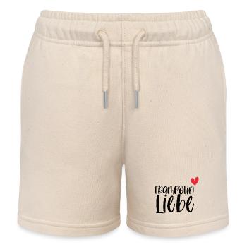 Trampolin Liebe Jumping Fitness Geschenk - Kinder Organic Joggingshorts Mini Bolter von Stanley/Stella - Natur - Vorne