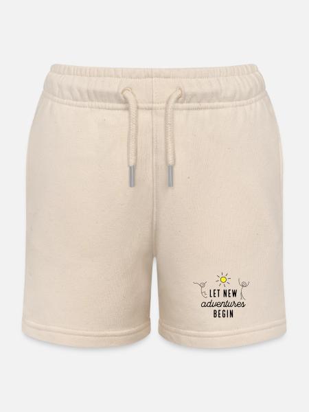 Aventure ou nouveau départ - Short de jogging enfant bio Stanley/Stella - écru doux