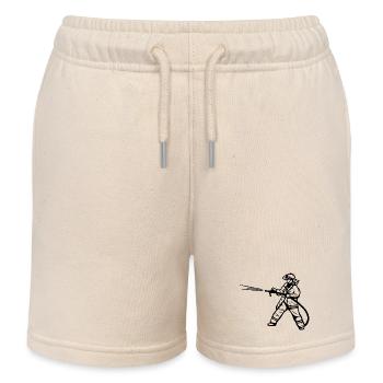 Feuerwehrmann - Kinder Organic Joggingshorts Mini Bolter von Stanley/Stella - Natur - Vorne