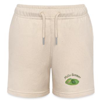 Hallo Sommer - Kinder Organic Joggingshorts Mini Bolter von Stanley/Stella - Natur - Vorne