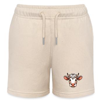 Vache - Short de jogging enfant bio Stanley/Stella - écru doux - Devant