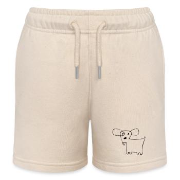 02 Doggie Shorts - Kids Organic Sweat Shorts by Stanley/Stella - soft Ecru - Front