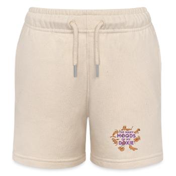 Dackel-Launen – Jeder Tag ein Abenteuer - Kinder Organic Joggingshorts Mini Bolter von Stanley/Stella - Natur - Vorne