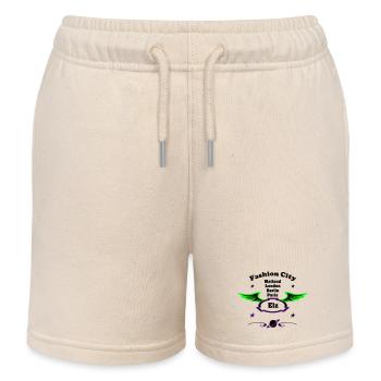 Fashion_City - Short de jogging enfant bio Stanley/Stella - écru doux - Devant