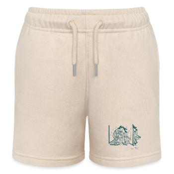 Japanische Liebende hinter der Leinwand – das habe ich gesehen. - Kinder Organic Joggingshorts Mini Bolter von Stanley/Stella - Natur - Vorne