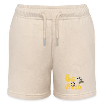 Sois gentil ! - Short de jogging enfant bio Stanley/Stella - écru doux - Devant