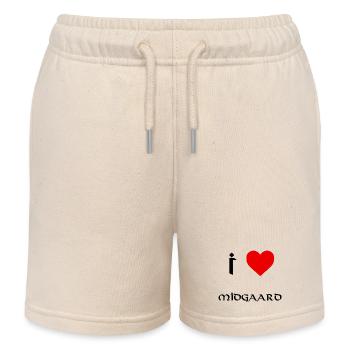 I love Midgaard - Kids Organic Sweat Shorts by Stanley/Stella - soft Ecru - Front