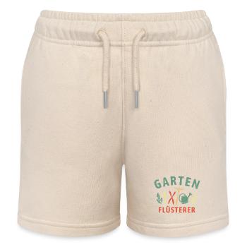 Garten Flüsterer - Retro Gärtner Natur - Kinder Organic Joggingshorts Mini Bolter von Stanley/Stella - Natur - Vorne