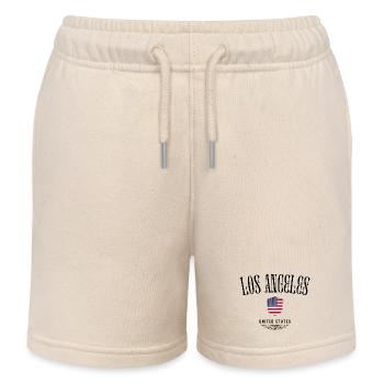 Souvenir Los Angeles, elegantes Design Los Angeles - Kinder Organic Joggingshorts Mini Bolter von Stanley/Stella - Natur - Vorne