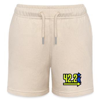  Stolzer 42.2k Marathon Finisher - Kinder Organic Joggingshorts Mini Bolter von Stanley/Stella - Natur - Vorne