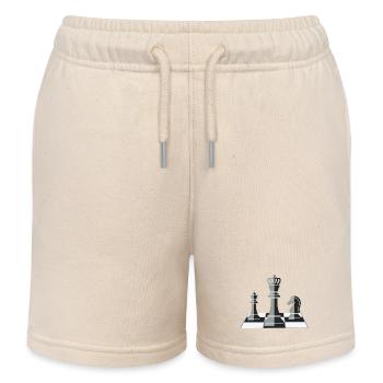 Chess: The ultimate mental work - Kids Organic Sweat Shorts by Stanley/Stella - soft Ecru - Front