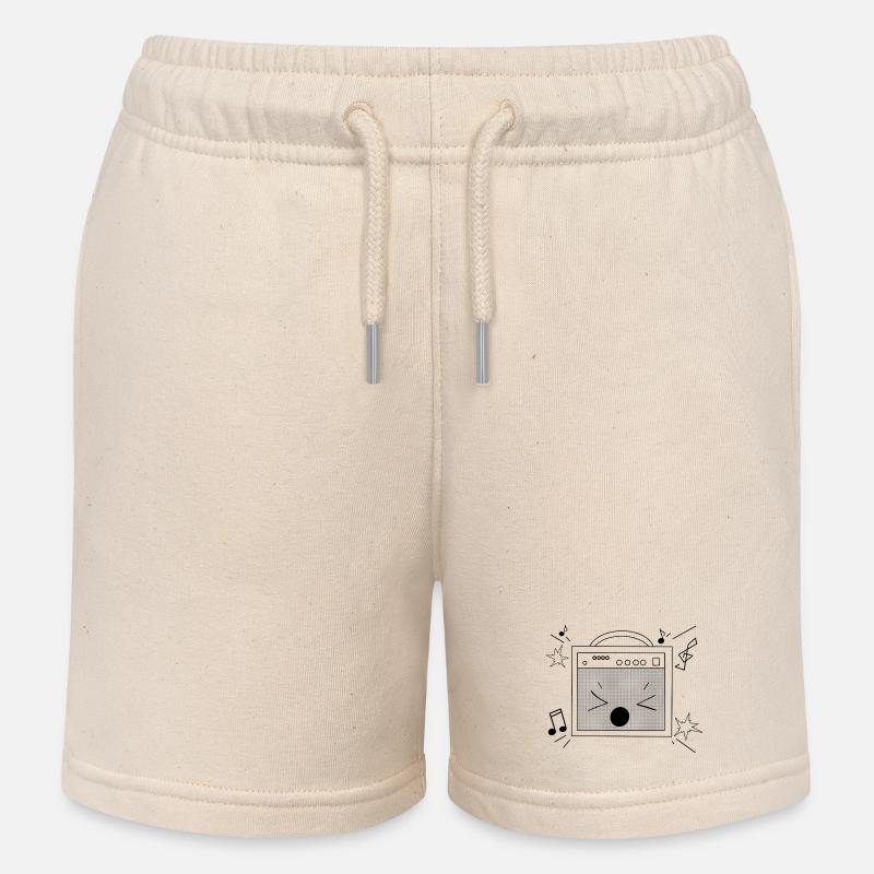 Intervenant bruyant - Short de jogging enfant bio Stanley/Stella - écru doux
