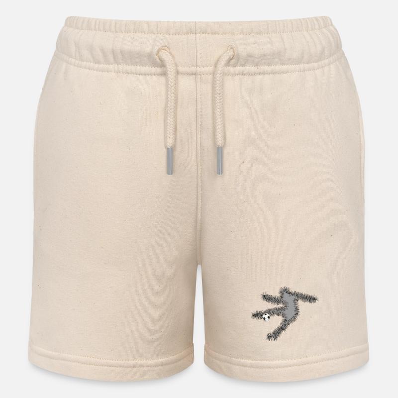 Joueurs de football - Short de jogging enfant bio Stanley/Stella - écru doux