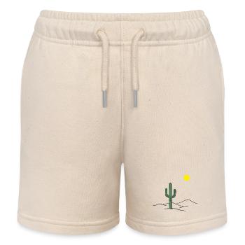 Cactus du désert au soleil - Short de jogging enfant bio Stanley/Stella - écru doux - Devant