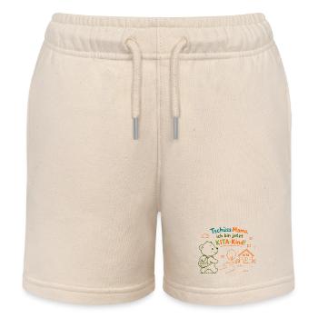 KitaKind Abschied von Mama - Kinder Organic Joggingshorts Mini Bolter von Stanley/Stella - Natur - Vorne