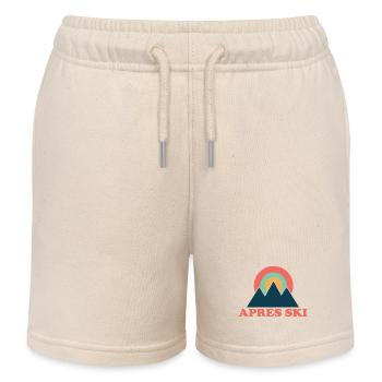 Ski fahren Ski Motiv für Schi Fahrer Schifahrer - Kinder Organic Joggingshorts Mini Bolter von Stanley/Stella - Natur - Vorne