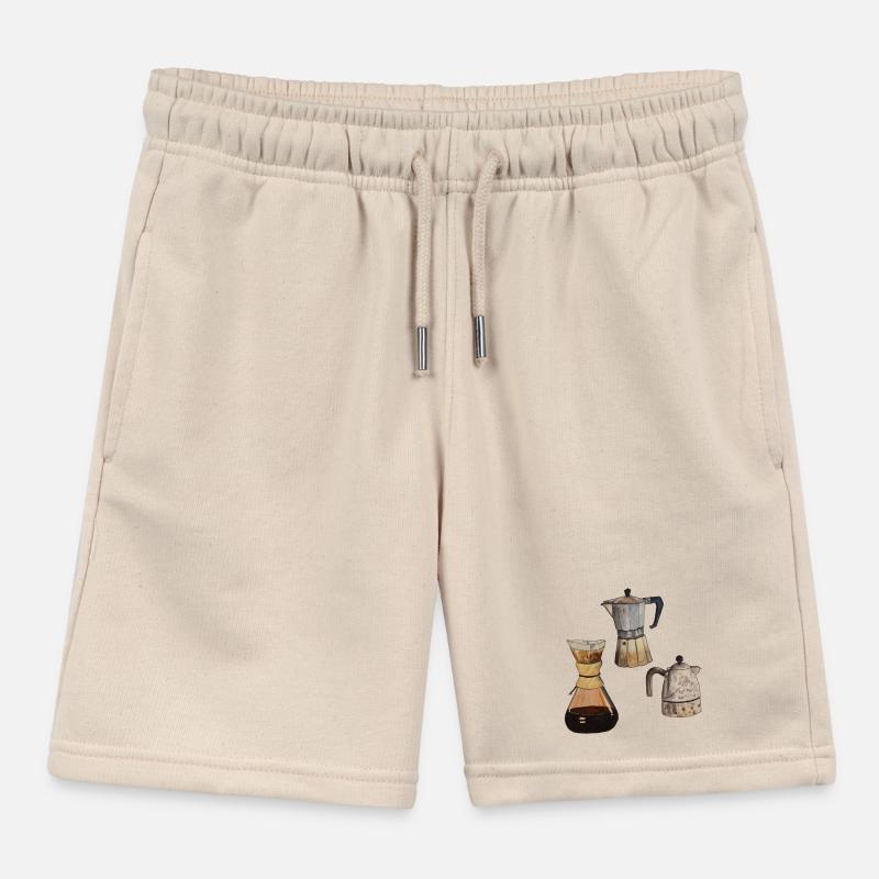 3x Kaffekannen Kaffee Elexier des Lebens Kinder Organic Joggingshorts Mini Bolter von Stanley/Stella