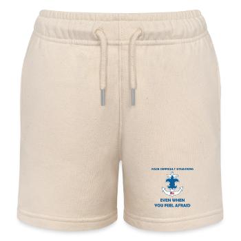 Scouts de mer Loi Vœu - Short de jogging enfant bio Stanley/Stella - écru doux - Devant