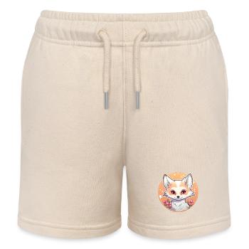 Fox Anime - Short de jogging enfant bio Stanley/Stella - écru doux - Devant