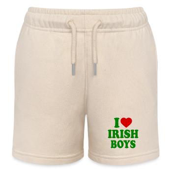 I love irish boys - Short de jogging enfant bio Stanley/Stella - écru doux - Devant