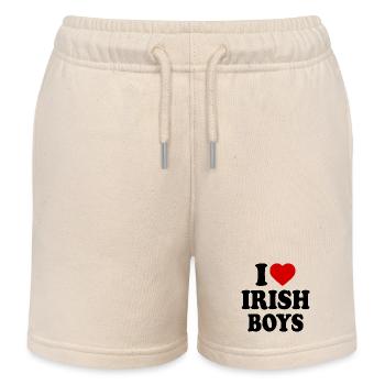 I love irish boys - Kinder Organic Joggingshorts Mini Bolter von Stanley/Stella - Natur - Vorne