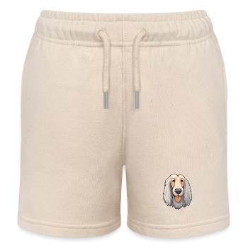 Afghanischer Jagdhund Rasse Aquarell Karikatur Kawaii C - Kinder Organic Joggingshorts Mini Bolter von Stanley/Stella - Natur - Vorne